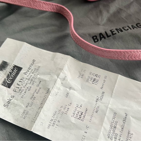 COPY - Pink Leather Balenciaga Tool 2.0 North-South Tote Bag Xs (AUTHENTIC) - Picture 9 of 11